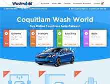 Tablet Screenshot of coquitlamwashworld.com